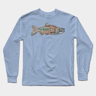 FRESH Sockeye Salmon Long Sleeve T-Shirt